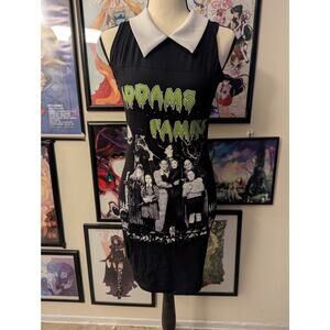 SOLD Vera's Eyecandy Addams Family Peter Pan Collar Dress Sz M